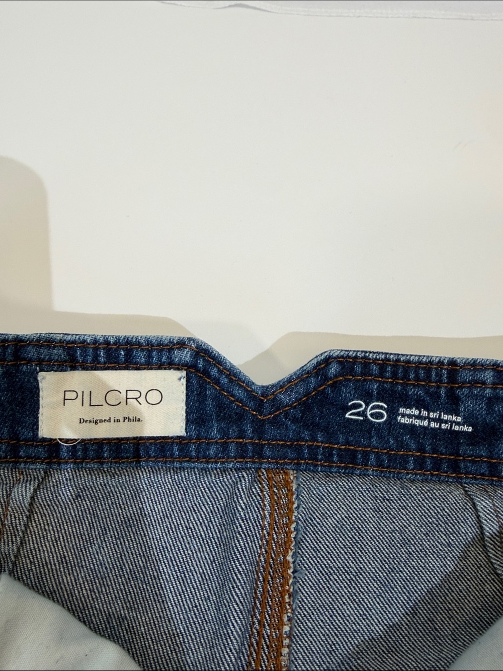 Anthropologie Pilcro Lex Jeans Size 26 High Rise Tapered Dark Denim - Picture 8 of 15